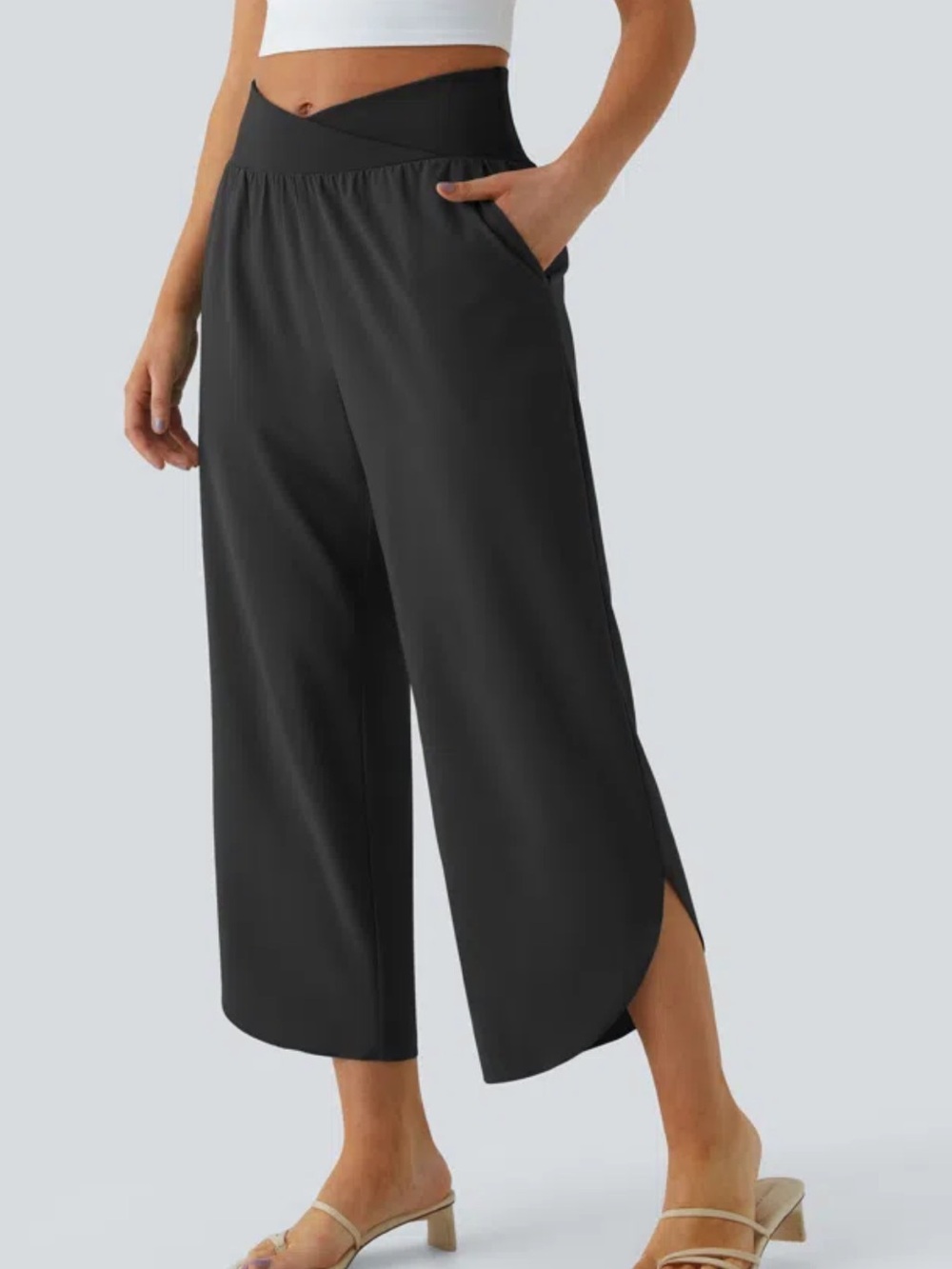 Halara Ladies NWT Breezeful™ High Waisted Crossover Quick Dry Resort Pants XL